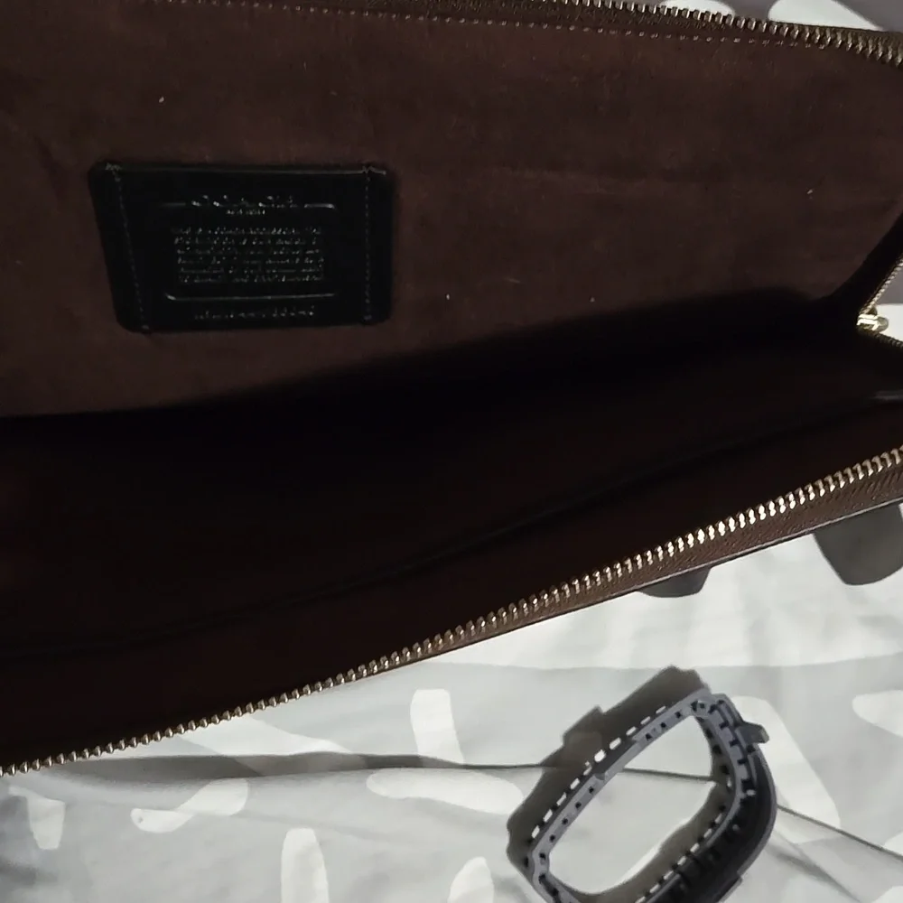 Coach Dark Brown Men's Laptop Bag - Picture 3 of 4